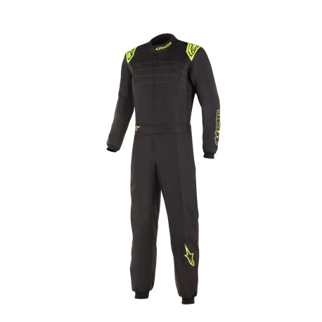 Kombinézy CIK-FIA dětská kartingová kombinéza ALPINESTARS KMX-9 V3, černá/žlutá/fluo | race-shop.cz
