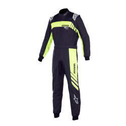 CIK-FIA dětská kartingová kombinéza ALPINESTARS KMX-9 V3 Graphic 3, černá/žlutá/fluo