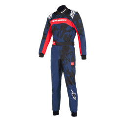 CIK-FIA kartingová kombinéza ALPINESTARS KMX-9 V3 Graphic 5, námořnická modrá/červená