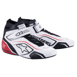 FIA závodní obuv Alpinestars Tech-1 T V3, Bílá/černá/červená