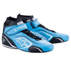 FIA závodní obuv Alpinestars Tech-1 T V3, Světle modrá/černá/bílá