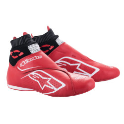 FIA závodní obuv Alpinestars Supermono V2, Červená/bílá/černá