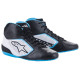 Kartingové boty Alpinestars Tech-1 K Start V2, černá/bílá/světle modrá
