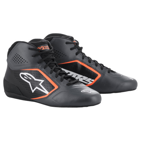 Boty Závodní obuv Alpinestars Tech-1 K Start V2, Asphalt/Black/Orange Fluo | race-shop.cz
