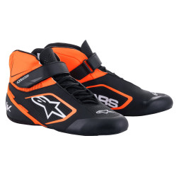Kartingové boty Alpinestars Tech-1 K V2, černá/fluo oranžová/bílá