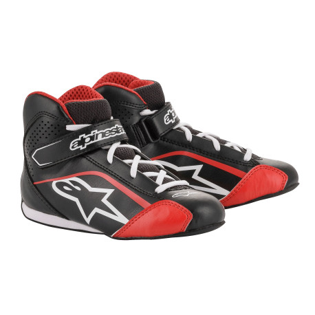 Boty Dětské boty na motokáry Alpinestars Tech-1 K, Černá/bílá/červená | race-shop.cz