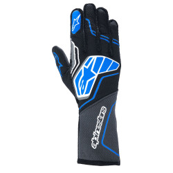 Závodní rukavice Alpinestars Tech-1 ZX V4 s FIA, Černá/modrá