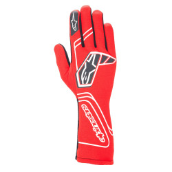 Závodní rukavice Alpinestars Tech-1 Start V4 s FIA, Červená