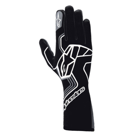 Rukavice Závodní rukavice Alpinestars Tech-1 Race V4 s FIA, Černá Dehet/šedá | race-shop.cz