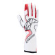 FIA závodní rukavice Alpinestars Tech-1 Race V4 (vnější šití), bílá/červená