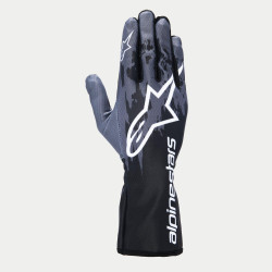 FIA kartingové rukavice Alpinestars Tech-1 K V3 (vnější šití), černá/antracitová