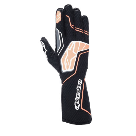 Rukavice Závodní rukavice Alpinestars Tech-1 KX V4 s FIA, Černá/oranžová fluo | race-shop.cz