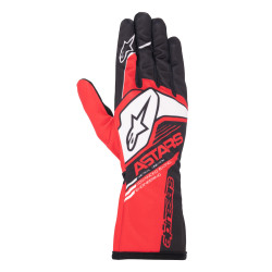 Kartingové rukavice Alpinestars Tech-1 K Race V2 Corporate (vnitřní šití), červená/černá