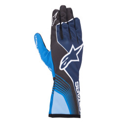 Kartingové rukavice Alpinestars Tech-1 K Race V2 Future (vnitřní šití), námořnická modrá/černá