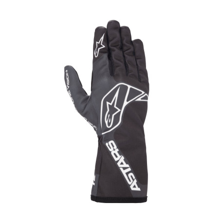 Rukavice Dětské kartingové rukavice Alpinestars Tech-1 K Race S V2 One Vision (vnitřní šití), černá/šedá | race-shop.cz