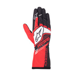 Dětské kartingové rukavice Alpinestars Tech-1 K Race S V2 Corporate (vnitřní šití), červená/černá
