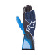 Dětské kartingové rukavice Alpinestars Tech-1 K Race S V2 Future (vnitřní šití), námořnická modrá/černá