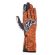 Závodní rukavice Alpinestars Tech-1 K Race V2 Vertical, Oranžové fluo