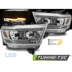 FULL LED SVĚTLA CHROME pro DODGE RAM 19-22