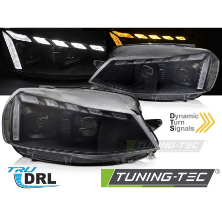 Osvětlení PŘEDNÍ SVĚTLA LIGHT SEQ BLACK vhodná pro VW GOLF 7 17-19 | race-shop.cz