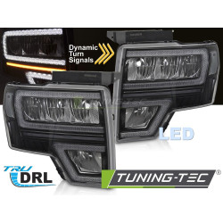 FORD F150 MK12 08-14 LED DRL SEQ BLACK