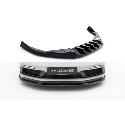 MAXTON DESIGN přední splitter pro Porsche 718 Cayman GTS 982c, lesklá černá, V2
