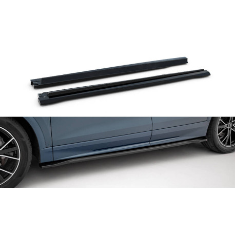 Body kit a vizuální doplňky MAXTON DESIGN difuzory prahů pro Audi Q8 Mk1, lesklá černá | race-shop.cz