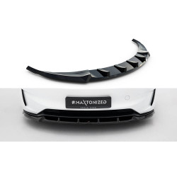 MAXTON DESIGN přední splitter pro Tesla Model 3 Performance Mk1 Facelift, lesklá černá, V2