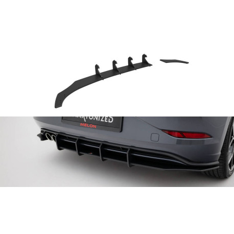 Body kit a vizuální doplňky Street Pro Zadní difuzor + Klapky Volkswagen Polo GTI Mk6 Facelift | race-shop.cz