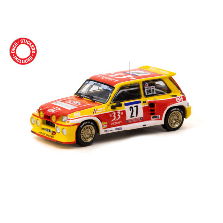 Modely aut Tarmac Works 1/64 - Renault 5 MAXI Turbo | Tour de Corse - Rallye de France 1985 | Didier Auriol & Bernard Occelli | race-shop.cz