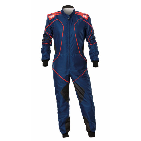 Kombinézy CIK-FIA kombinéza OMP KS-3X ART STYLE2 modrá/červená | race-shop.cz