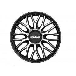 SPARCO kryty kol (poklice) SPARCO ROMA - 16" (černo-stříbrná) POŠKOZENÉ