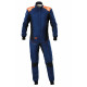 FIA závodní kombinéza OMP TECNICA SuperLight, námořnická modrá/fluo/oranžová