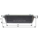 Oboustranné Intercooler FMIC univerzál 550 x 180 x 65 mm vstup / výstup 63mm | race-shop.cz