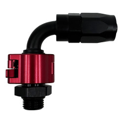 PTFE Snap-on fitting AN10 90° - Black