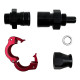 Fitinky přímé PTFE Snap-on fitinka AN6 přímá - Černá | race-shop.cz
