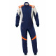FIA závodní kombinéza OMP FIRST EVO my2025, námořnická modrá/fluo/oranžová