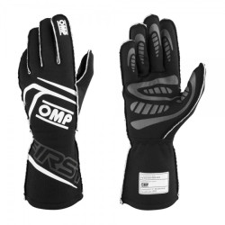 Závodní rukavice OMP FIRST my2025 s FIA homologizací (vnější šití), černá