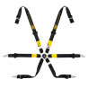 FIA 6 point safety belts OMP 2 Versa Endurance, black