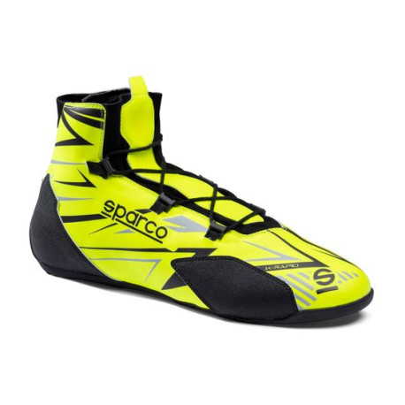 Boty FIA Motokárová obuv Sparco K-Rapid 2025 - Lace Closure, fluo žlutá/černá | race-shop.cz
