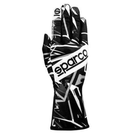 Rukavice Kartingové rukavice Sparco K-ROOKIE (vnitřní šití), černá/bílá | race-shop.cz