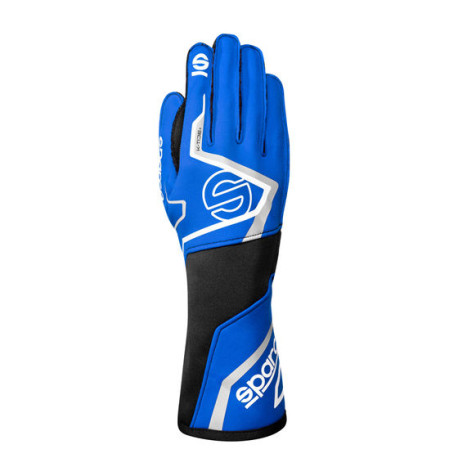 Rukavice FIA kartingové rukavice Sparco K-TIDE+ (vnější šití), modrá/bílá | race-shop.cz