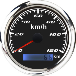 Budík RACES Marine - Přídavný rychloměr (120kmh)