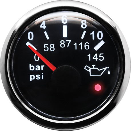 Budíky RACES Marine Budík RACES Marine - Tlak oleje (0-10bar) s varováním | race-shop.cz