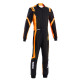 CIK-FIA dětská kartingová kombinéza SPARCO THUNDER K48 ADV, černá/fluo/oranžová