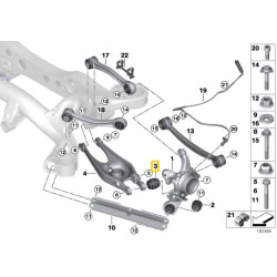 IRP zadní nosič kol - pouzdra spodních řídicích ramen (hliníkové pouzdro s ložiskem) BMW E8x, E9x