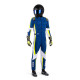 Kombinézy CIK-FIA kartingová kombinéza SPARCO Kerb Advanced K48, modrá/fluo/žlutá | race-shop.cz