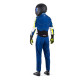 Kombinézy CIK-FIA kartingová kombinéza SPARCO Kerb Advanced K48, modrá/fluo/žlutá | race-shop.cz
