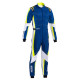 CIK-FIA kartingová kombinéza SPARCO Kerb Advanced K48, modrá/fluo/žlutá
