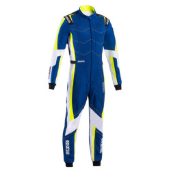 CIK-FIA kartingová kombinéza SPARCO Kerb Advanced K48, modrá/fluo/žlutá